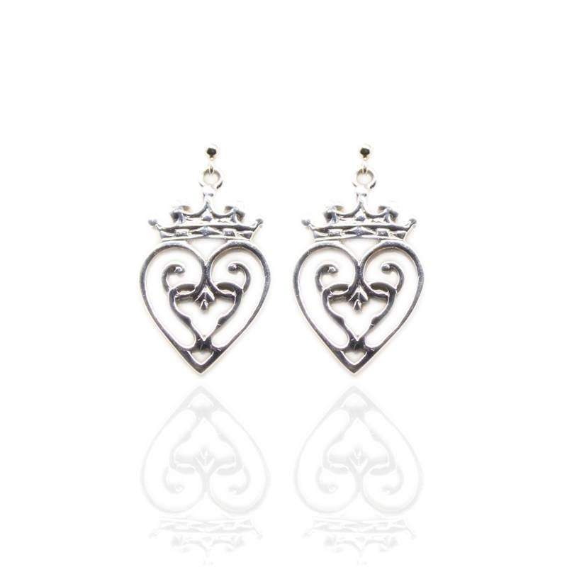 Luckenbooth Earrings in Silver