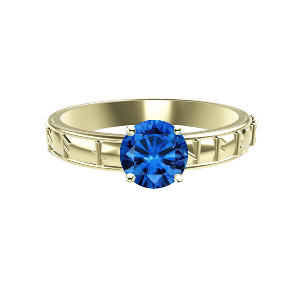 Love Rune Ring EDINBURGH LOVE RUNIC ENGAGEMENT RING WITH SAPPHIRE – Tappit Hen Gallery ...