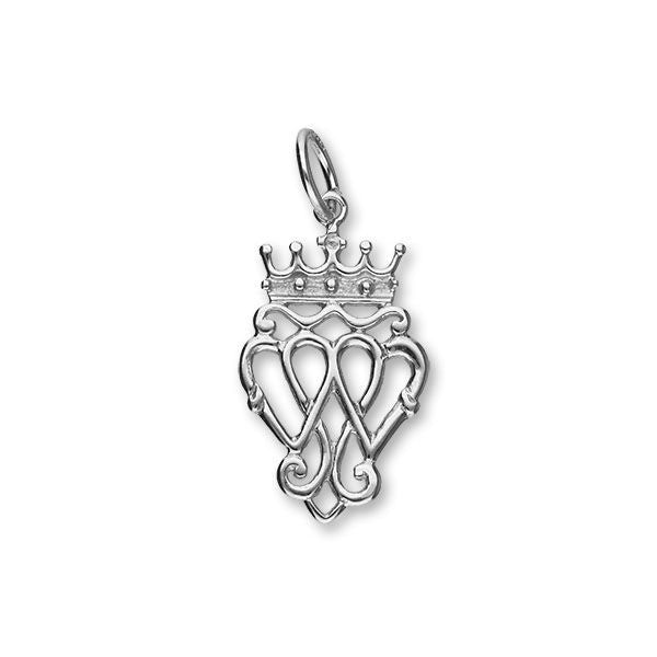 Scottish Traditional Triple Heart Luckenbooth Charm in Silver