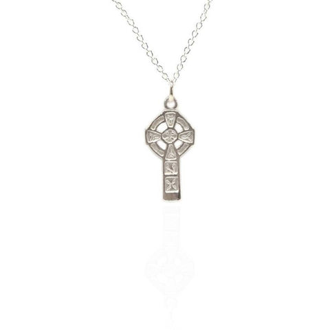 Small Celtic Cross Pendant In Silver