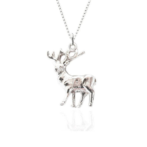 Stag Pendant in Silver