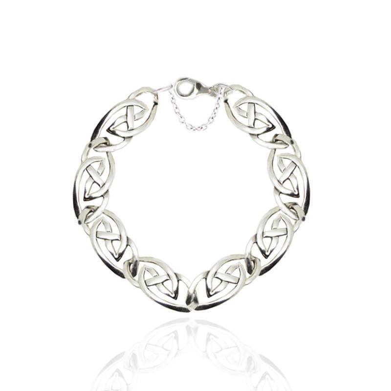 Celtic Interlace Bracelet in Silver