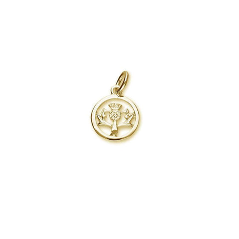 Thistle Charm In Gold