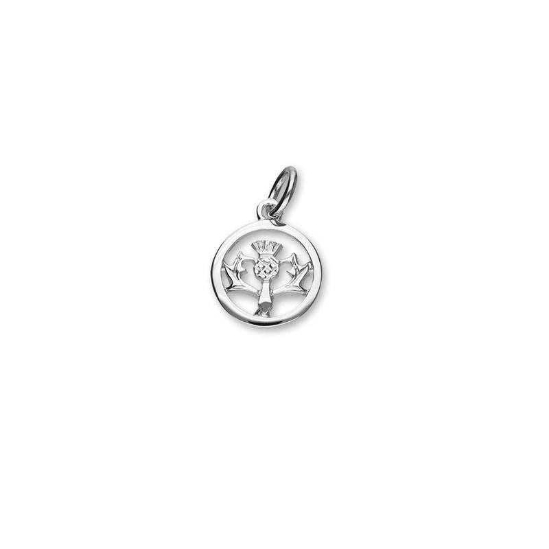 Thistle Charm In Silver