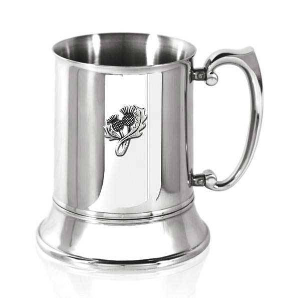 Thistle Tankard in Pewter