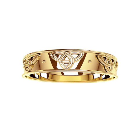 Trinity Knot Wedding Ring in Gold